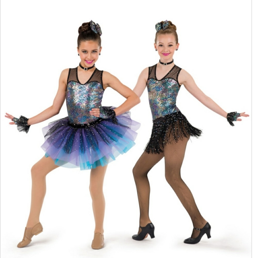 8 Pieces Set Two In One Dance Costume Child